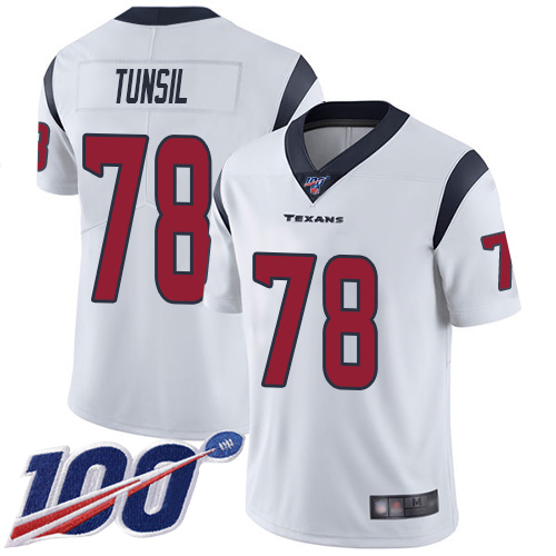 Houston Texans Limited White Men Laremy Tunsil Road Jersey NFL Football #78 100th Season Vapor Untouchable->youth nfl jersey->Youth Jersey